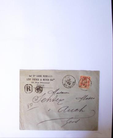 1875-1959, Collection de timbres seuls sur lettres