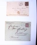 1875-1959, Collection de timbres seuls sur lettres