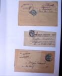1875-1959, Collection de timbres seuls sur lettres