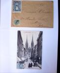 1875-1959, Collection de timbres seuls sur lettres