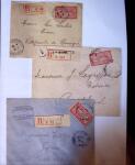 1875-1959, Collection de timbres seuls sur lettres