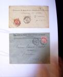 1875-1959, Collection de timbres seuls sur lettres