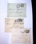 1875-1959, Collection de timbres seuls sur lettres