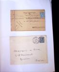 1875-1959, Collection de timbres seuls sur lettres