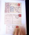 1875-1959, Collection de timbres seuls sur lettres