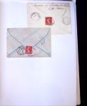 1875-1959, Collection de timbres seuls sur lettres