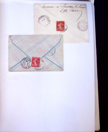 1875-1959, Collection de timbres seuls sur lettres