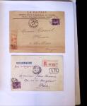 1875-1959, Collection de timbres seuls sur lettres