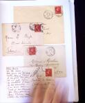 1875-1959, Collection de timbres seuls sur lettres
