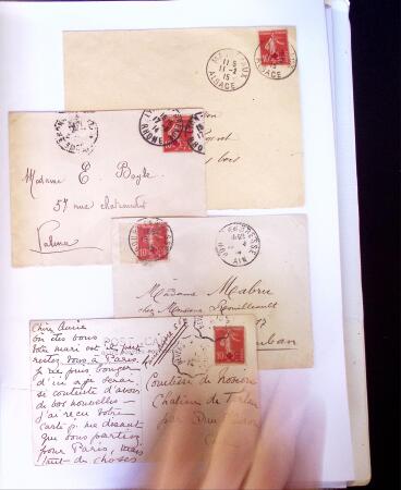 1875-1959, Collection de timbres seuls sur lettres
