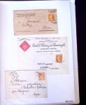 1875-1959, Collection de timbres seuls sur lettres