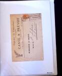 1875-1959, Collection de timbres seuls sur lettres