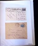 1875-1959, Collection de timbres seuls sur lettres