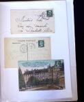 1875-1959, Collection de timbres seuls sur lettres
