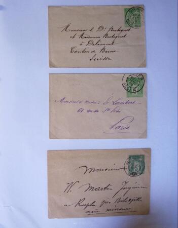 1893-1938 Classeur Blanc contenant environs 300/400