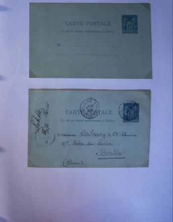 1893-1938 Classeur Blanc contenant environs 300/400