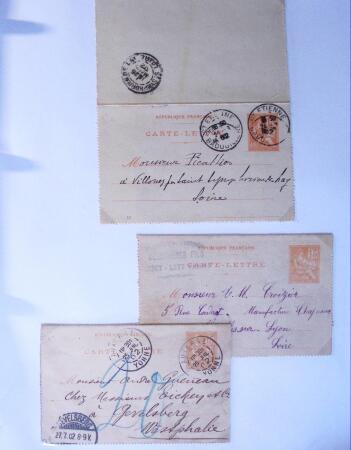 1893-1938 Classeur Blanc contenant environs 300/400