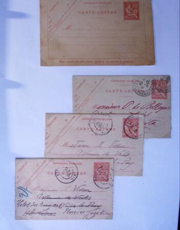 1893-1938 Classeur Blanc contenant environs 300/400
