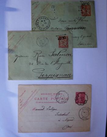 1893-1938 Classeur Blanc contenant environs 300/400