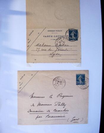 1893-1938 Classeur Blanc contenant environs 300/400