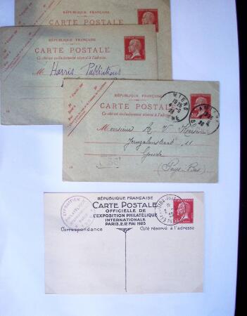 1893-1938 Classeur Blanc contenant environs 300/400
