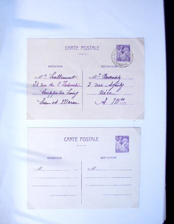 1893-1938 Classeur Blanc contenant environs 300/400