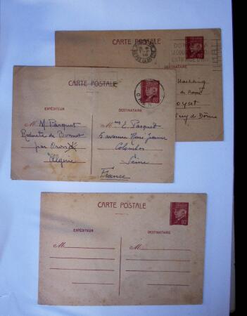 1893-1938 Classeur Blanc contenant environs 300/400