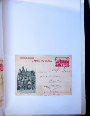 1893-1938 Classeur Blanc contenant environs 300/400