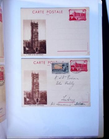 1893-1938 Classeur Blanc contenant environs 300/400