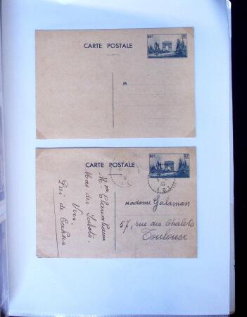 1893-1938 Classeur Blanc contenant environs 300/400