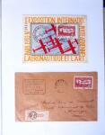 1930-1953 Classeur Bleu contenant envions 60/80 lettres