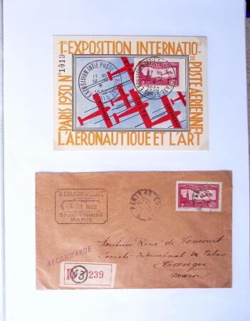 1930-1953 Classeur Bleu contenant envions 60/80 lettres