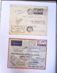 1930-1953 Classeur Bleu contenant envions 60/80 lettres