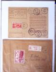 1930-1953 Classeur Bleu contenant envions 60/80 lettres