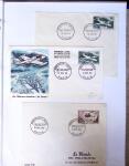 1930-1953 Classeur Bleu contenant envions 60/80 lettres