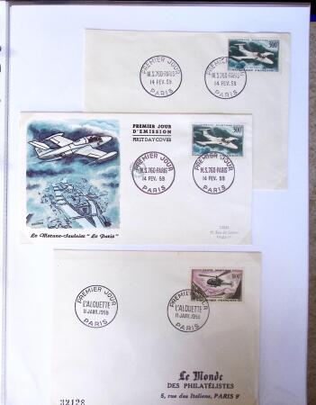 1930-1953 Classeur Bleu contenant envions 60/80 lettres