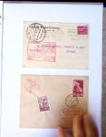 1930-1953 Classeur Bleu contenant envions 60/80 lettres