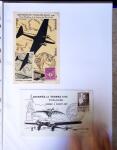 1930-1953 Classeur Bleu contenant envions 60/80 lettres