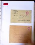 1930-1953 Classeur Bleu contenant envions 60/80 lettres