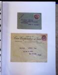 1930-1953 Classeur Bleu contenant envions 60/80 lettres