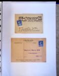 1930-1953 Classeur Bleu contenant envions 60/80 lettres