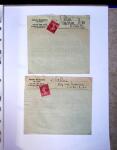 1930-1953 Classeur Bleu contenant envions 60/80 lettres