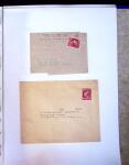1930-1953 Classeur Bleu contenant envions 60/80 lettres