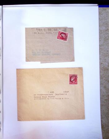 1930-1953 Classeur Bleu contenant envions 60/80 lettres