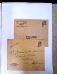 1930-1953 Classeur Bleu contenant envions 60/80 lettres