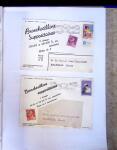 1930-1953 Classeur Bleu contenant envions 60/80 lettres
