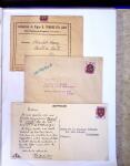 1930-1953 Classeur Bleu contenant envions 60/80 lettres