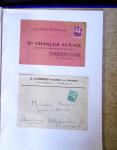 1930-1953 Classeur Bleu contenant envions 60/80 lettres