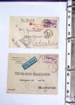 1930-1953 Classeur Bleu contenant envions 60/80 lettres