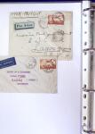 1930-1953 Classeur Bleu contenant envions 60/80 lettres